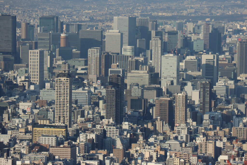大阪の街を見下ろす２（阿部のハルカスより撮影）