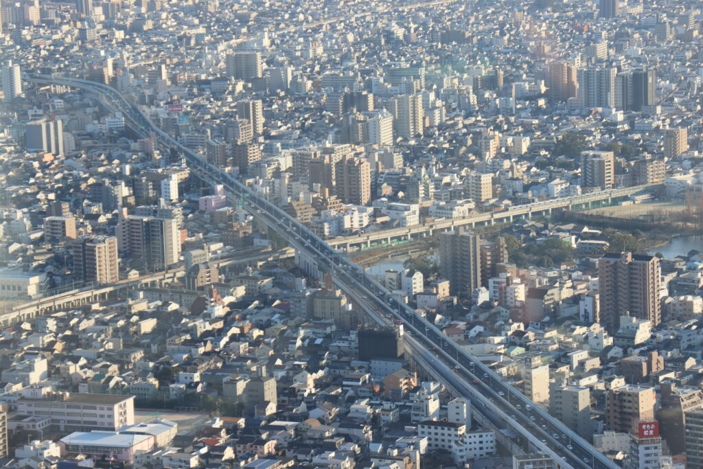 大阪の街を見下ろす3 （阿部のハルカスより撮影）